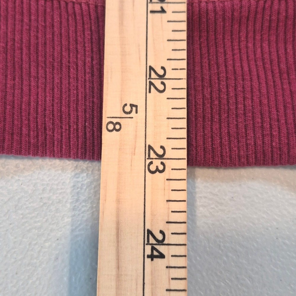 Hollister California Zip Hoodie Burgundy Gray Colorblock Sweatshirt Sz M Varsity - Picture 11 of 12